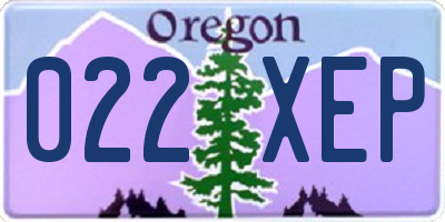 OR license plate 022XEP