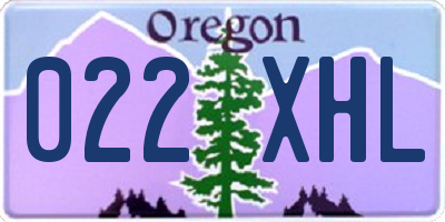 OR license plate 022XHL
