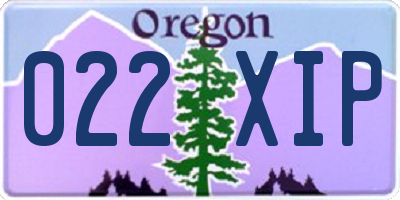 OR license plate 022XIP