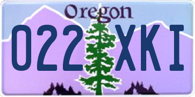 OR license plate 022XKI