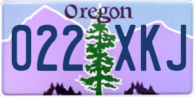 OR license plate 022XKJ