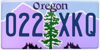 OR license plate 022XKQ