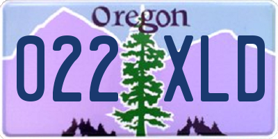 OR license plate 022XLD