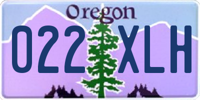 OR license plate 022XLH