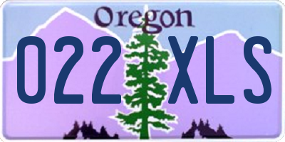 OR license plate 022XLS