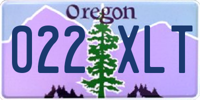 OR license plate 022XLT