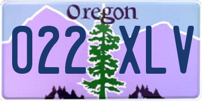 OR license plate 022XLV