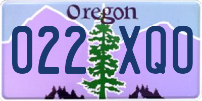 OR license plate 022XQO