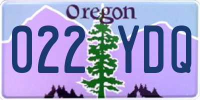 OR license plate 022YDQ