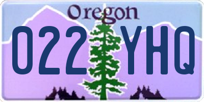 OR license plate 022YHQ