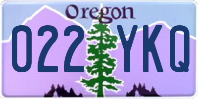 OR license plate 022YKQ