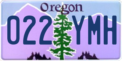 OR license plate 022YMH