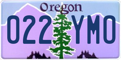 OR license plate 022YMO