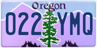 OR license plate 022YMQ