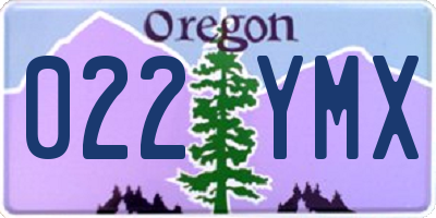OR license plate 022YMX