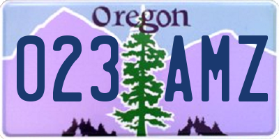 OR license plate 023AMZ