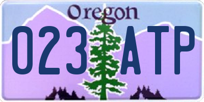 OR license plate 023ATP