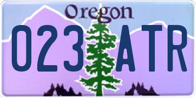 OR license plate 023ATR