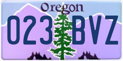 OR license plate 023BVZ
