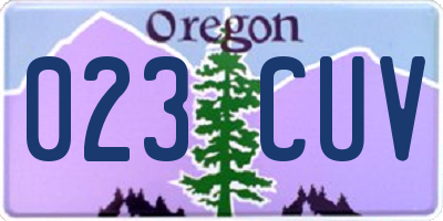 OR license plate 023CUV