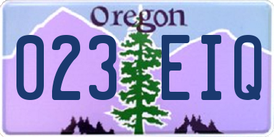 OR license plate 023EIQ