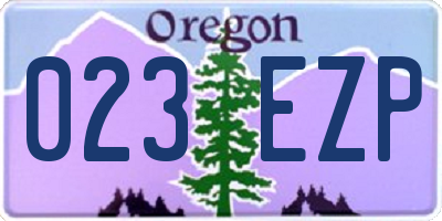 OR license plate 023EZP