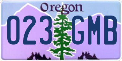 OR license plate 023GMB
