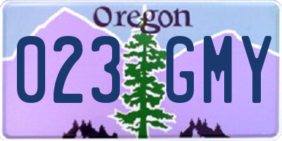 OR license plate 023GMY