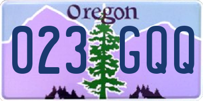 OR license plate 023GQQ