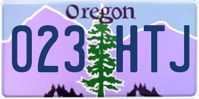 OR license plate 023HTJ