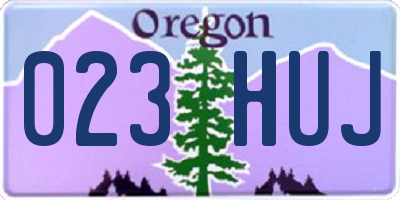 OR license plate 023HUJ