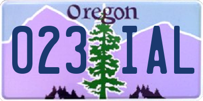 OR license plate 023IAL
