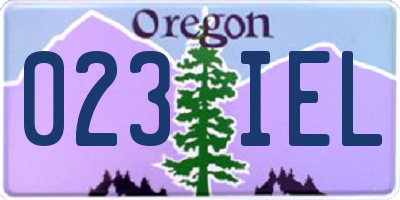 OR license plate 023IEL