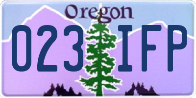 OR license plate 023IFP