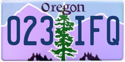 OR license plate 023IFQ