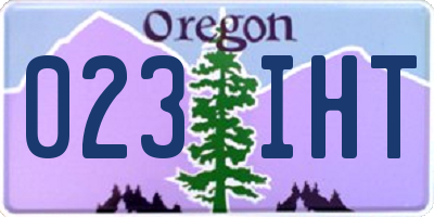 OR license plate 023IHT