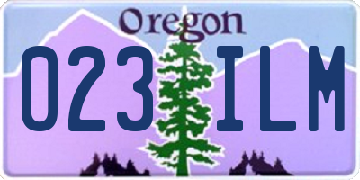 OR license plate 023ILM