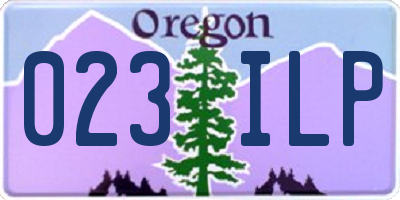 OR license plate 023ILP
