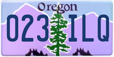 OR license plate 023ILQ