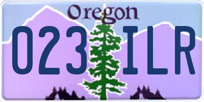 OR license plate 023ILR