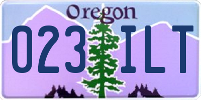 OR license plate 023ILT