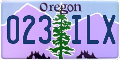OR license plate 023ILX