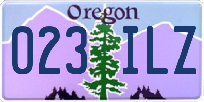 OR license plate 023ILZ