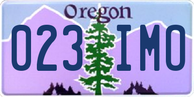 OR license plate 023IMO