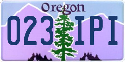 OR license plate 023IPI