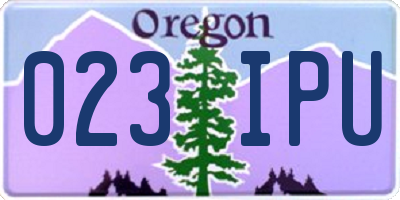 OR license plate 023IPU
