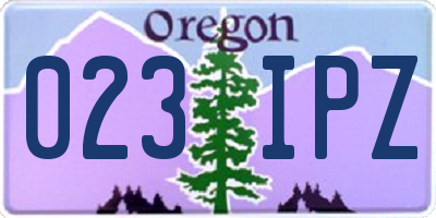 OR license plate 023IPZ