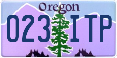 OR license plate 023ITP