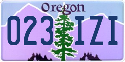 OR license plate 023IZI