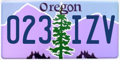 OR license plate 023IZV